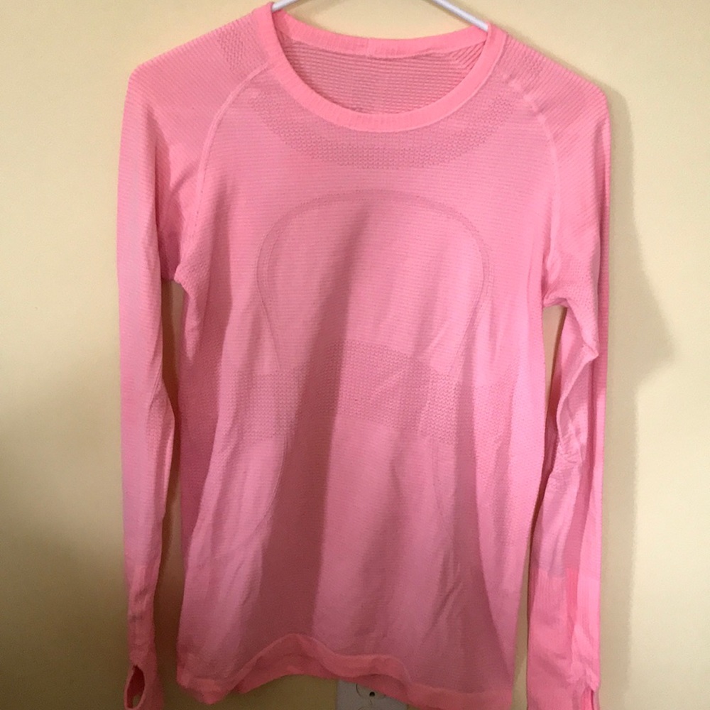 Lulu lemon long sleeve shirt (coral)